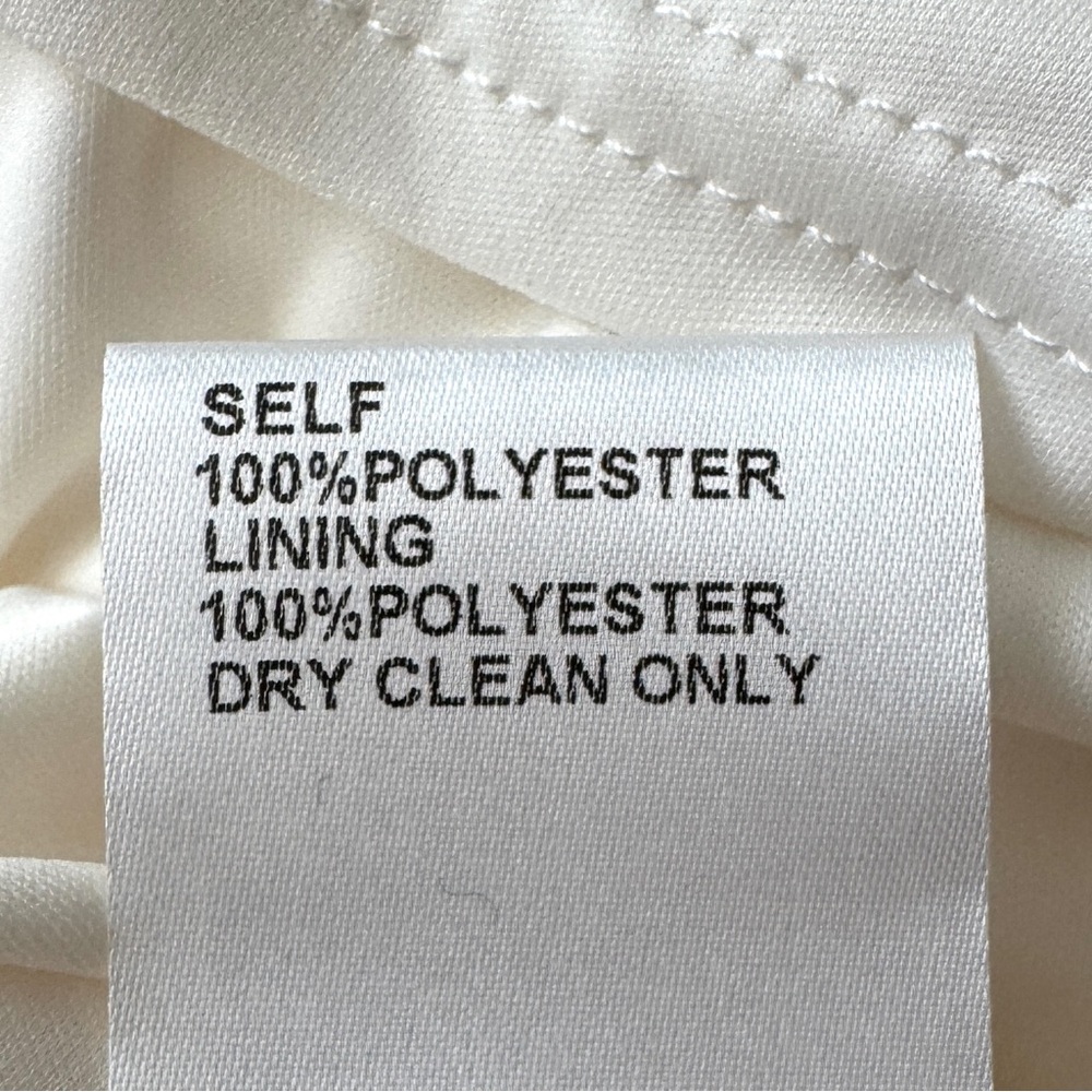 Tadashi Shoji Ivory Pleated Trapeze Chiffon Midi Dress Size XS - Picture 12 of 13